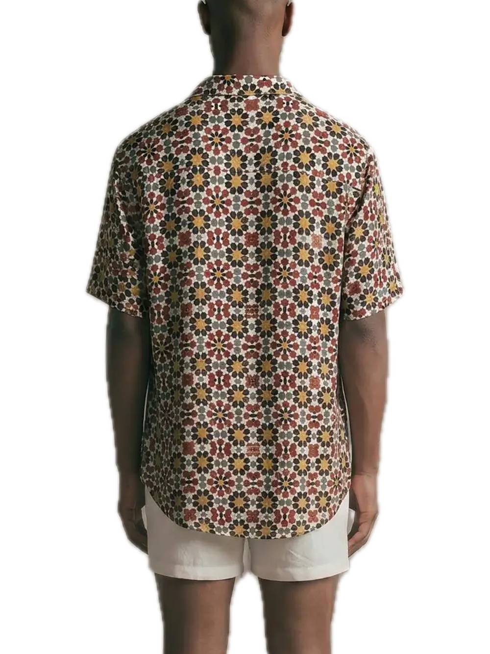 Bowling Shirt Rayon Braga - Wht — 2