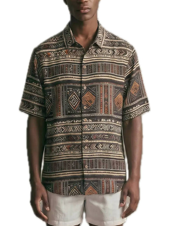 Bowling Shirt Rayon Somalia - Sand