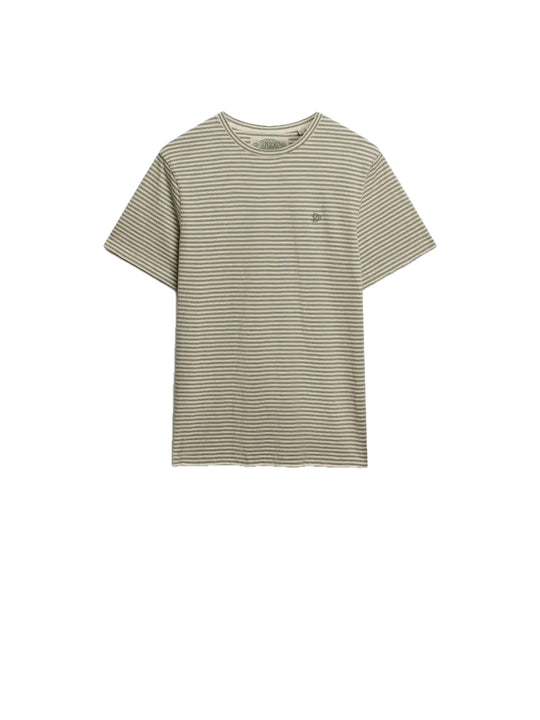 Classic Essential Stripe Tee - Silver Sage Chalk Stripe