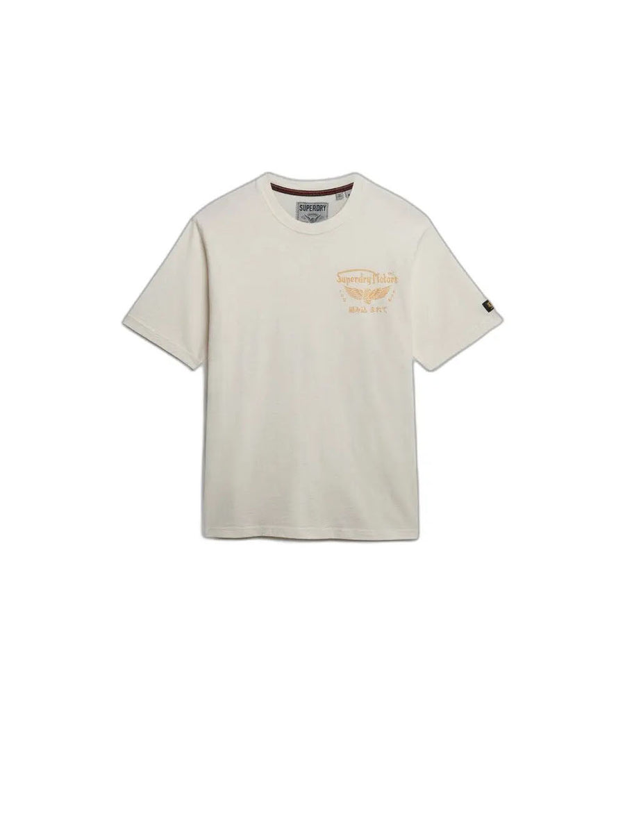 Heritage Biker Loose Tee - Winter White