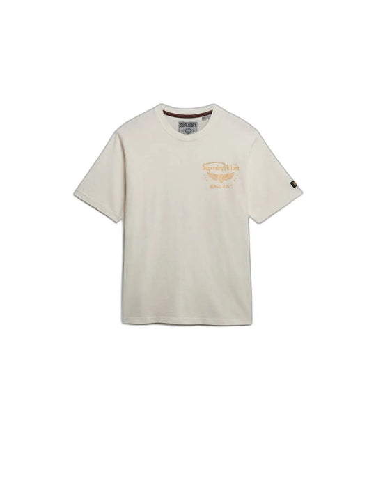 Heritage Biker Loose Tee - Winter White