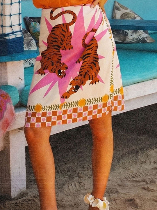 Mini Pareo - Fantasia Tigre Arancione