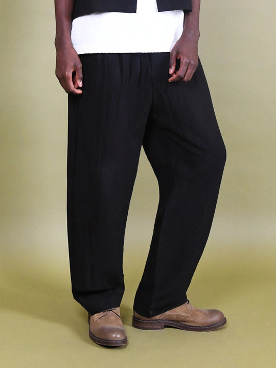 Pantalone Tencel - Nero
