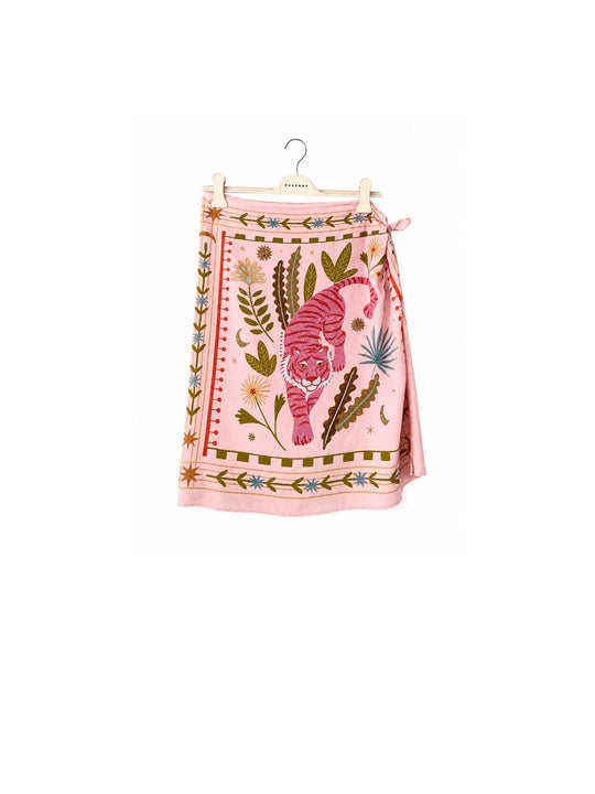 Mini Pareo - Fantasia Rosa Tigre