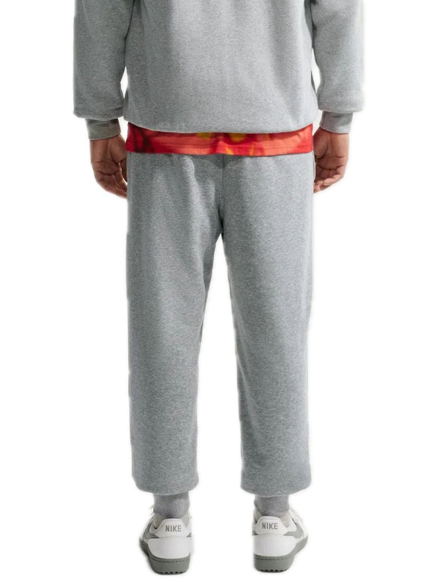 Nike Club Men's French Terry - Dk Grey Heather University Red — 2