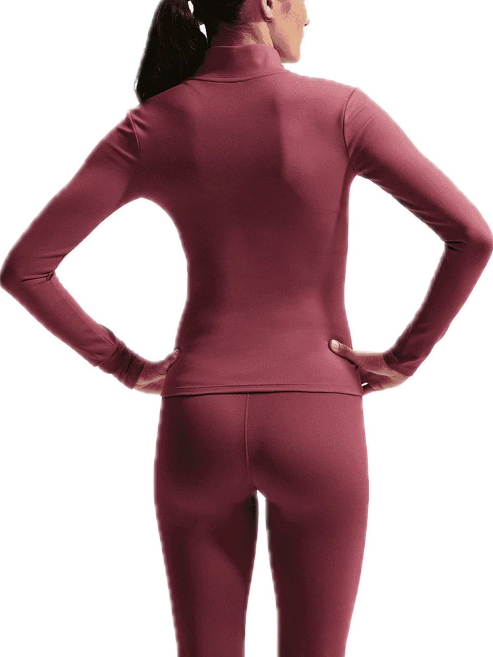 One fitted women's dri-fit - pink smoke white — 3