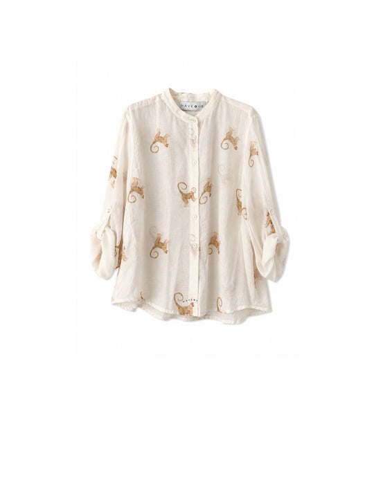 Camicia Scimiette - Tabacco