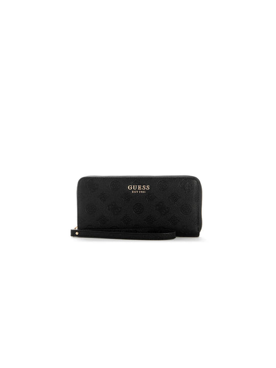 Ella Logo Slg Lrg Zip Around - Black Logo