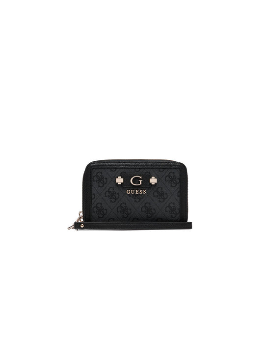Lindsey Slg Med Double Zip - Coal Logo