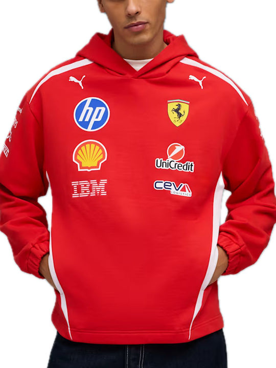 Sf Replica Drivers Authentic Hoodie - Puma Red