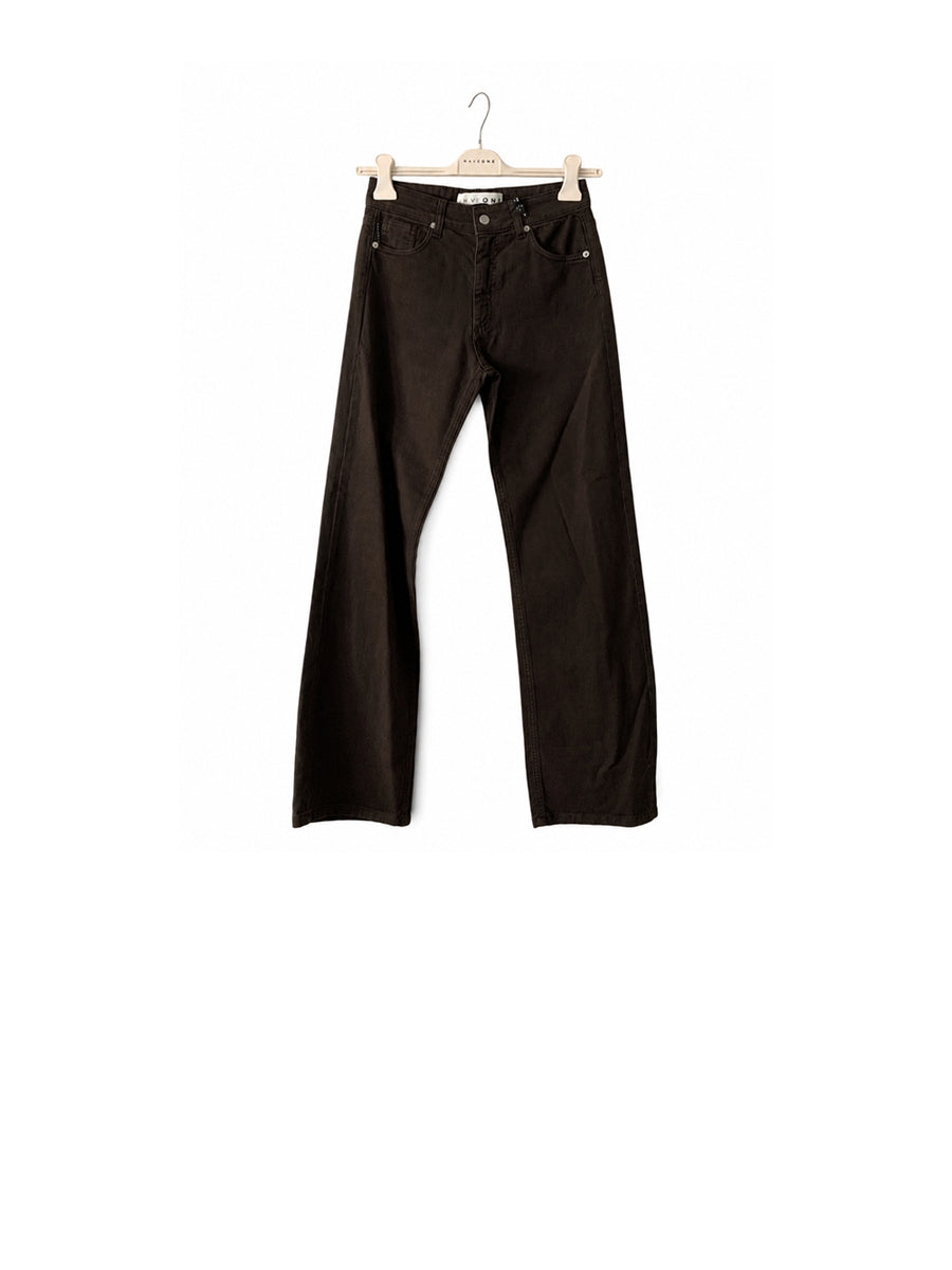 Pantalone Dritto Cuc.Aperte Benny Bull - Moro — 2