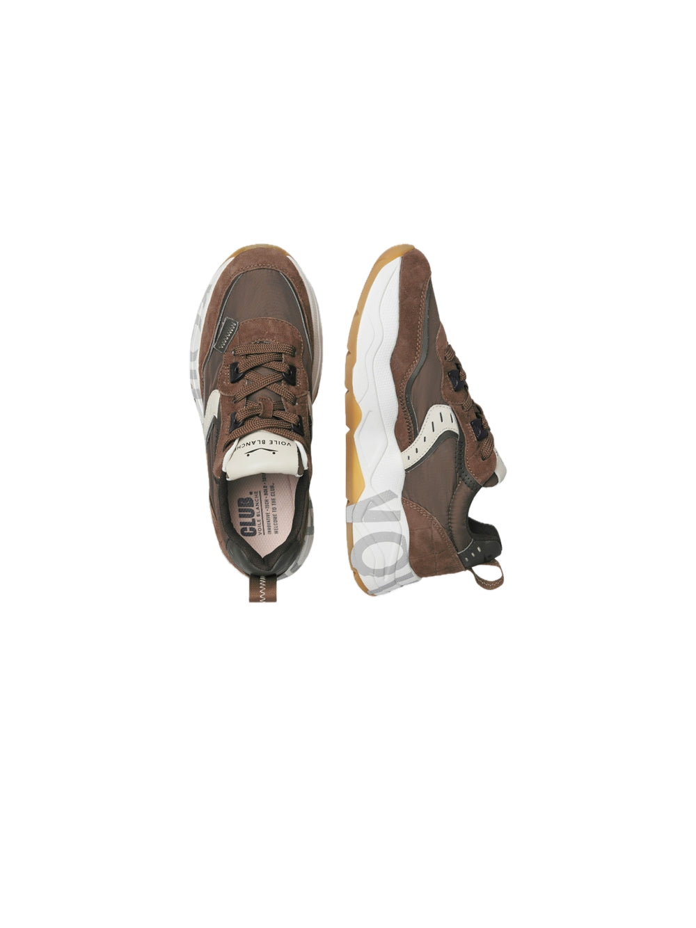 Club105 Suede Croco Nylon - Brown Dark Brown — 3