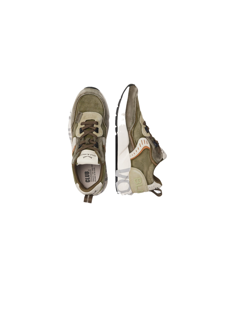 Club01 Suede Washed Canvas - Military Green Stone — 2
