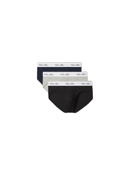 Hip Brief 3Pk - Black Grey Heather Dark Sapphire