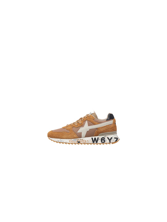 Yak-M Brushed Nylon Print Sole - Brown Beige