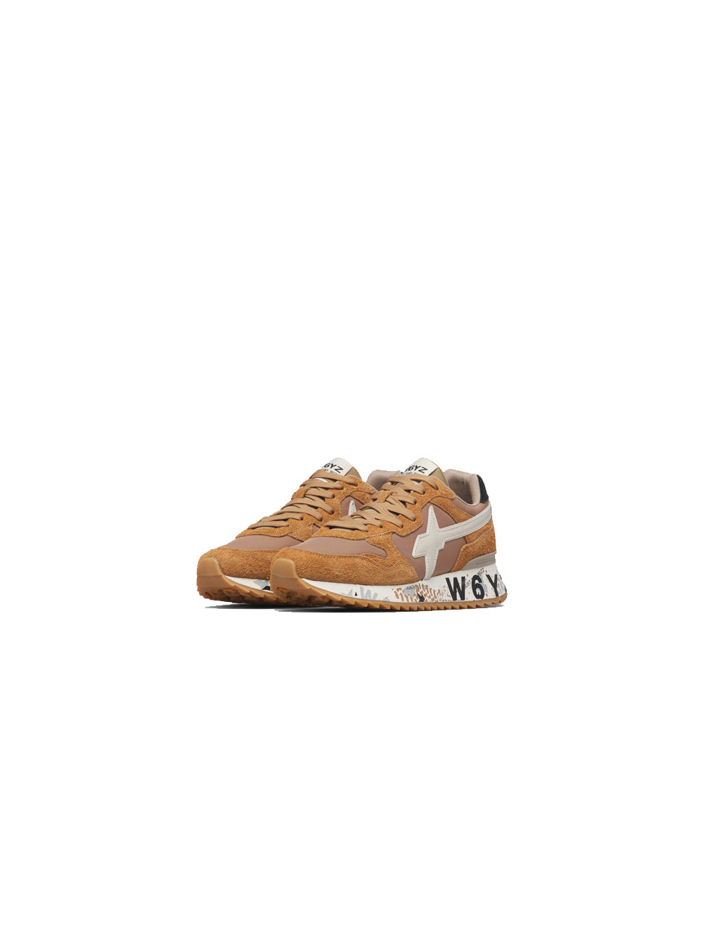 Yak-M Brushed Nylon Print Sole - Brown Beige — 3