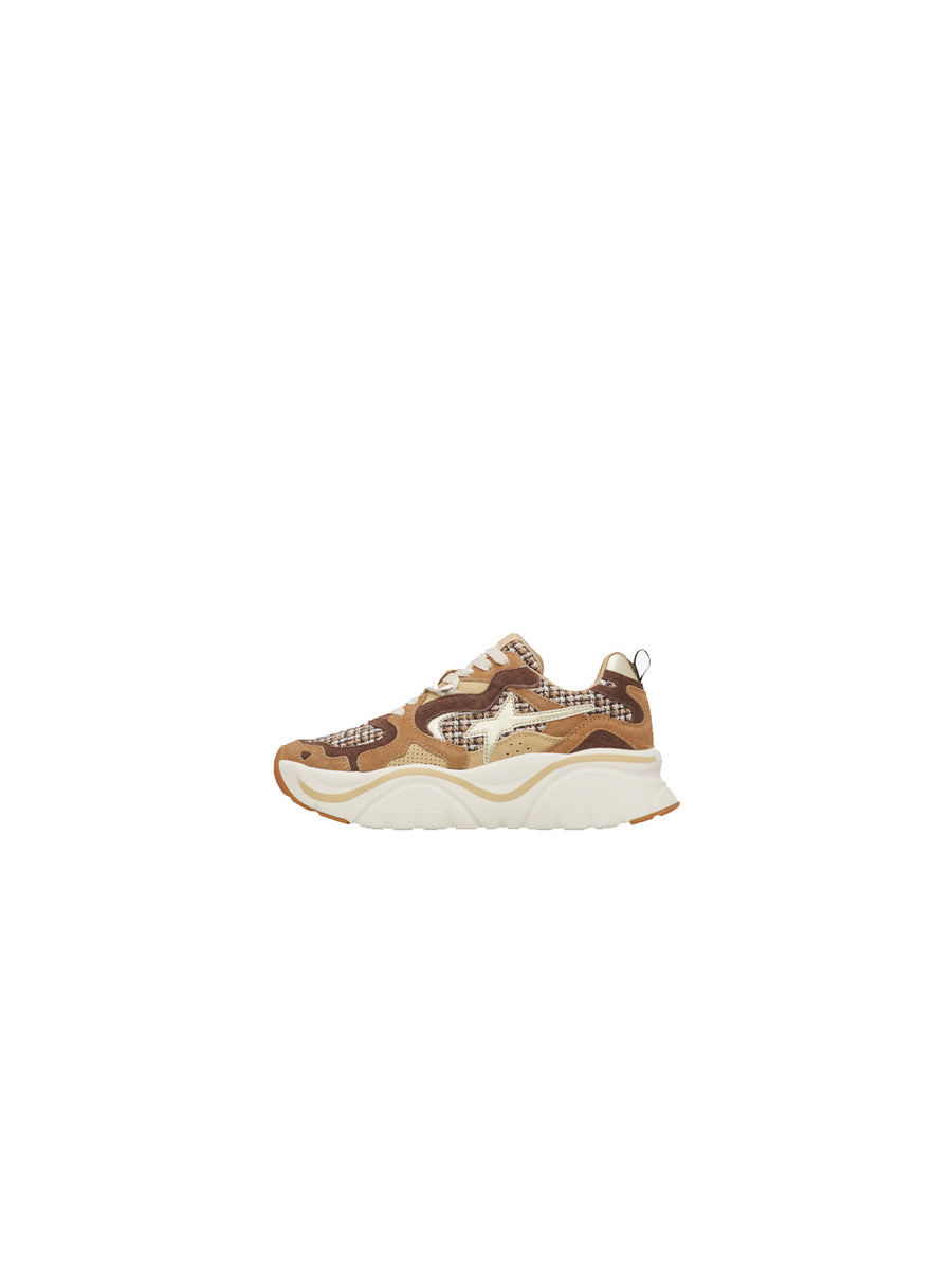Mia W Suede Cloth - Brown Platinum Multi — 2