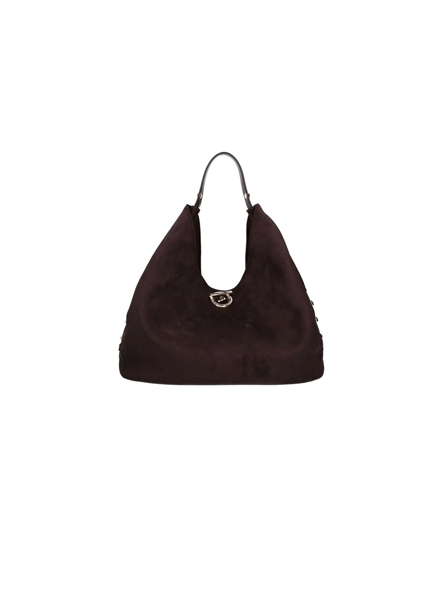 L Hobo Gerona - Red Aubergine