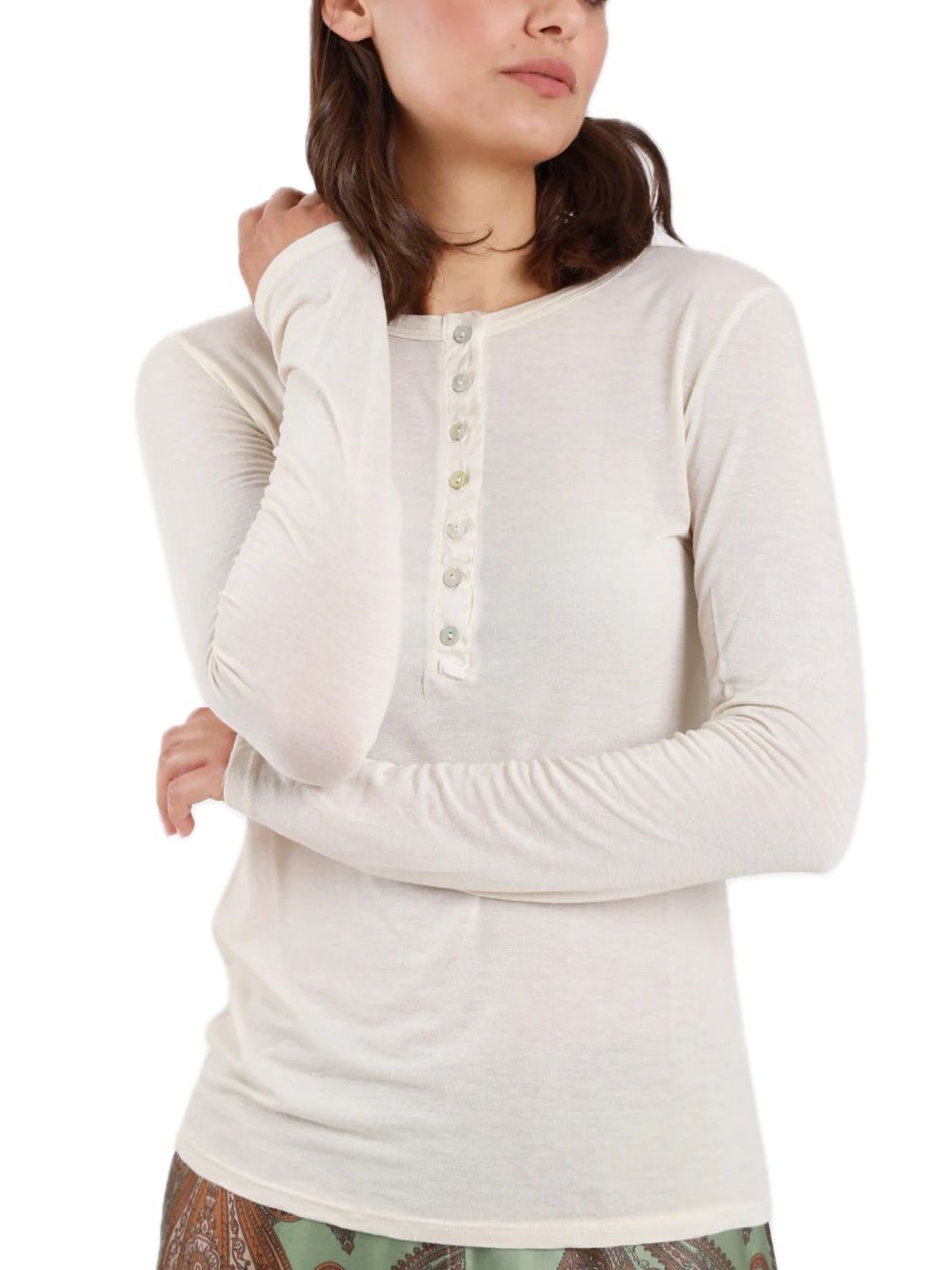 Cashmere Henley - Butter — 2