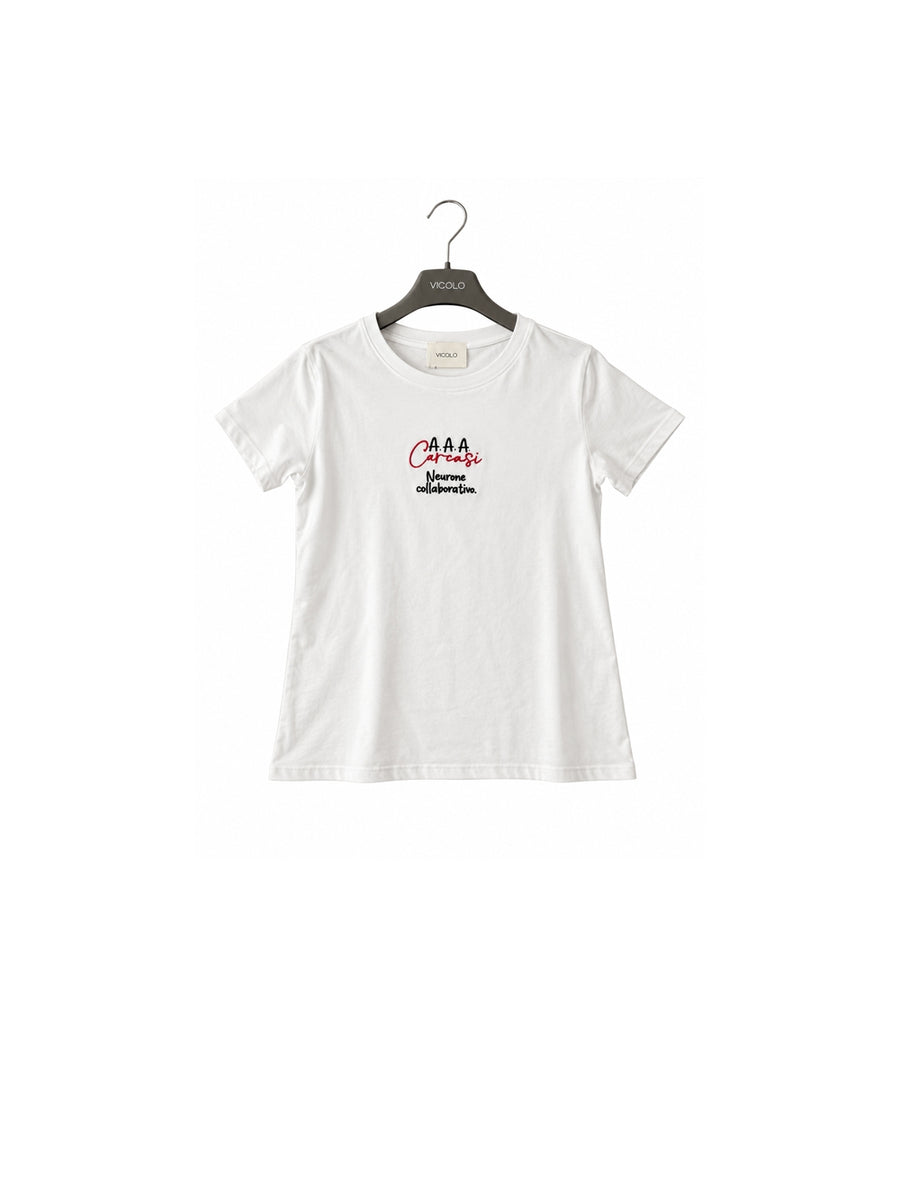 T-shirt Ricamo - Bianco