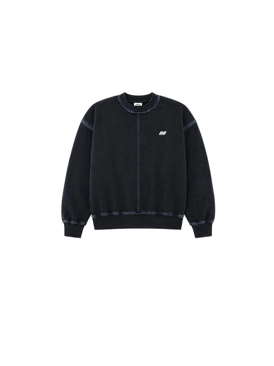 Washed Crewneck - Black — 2