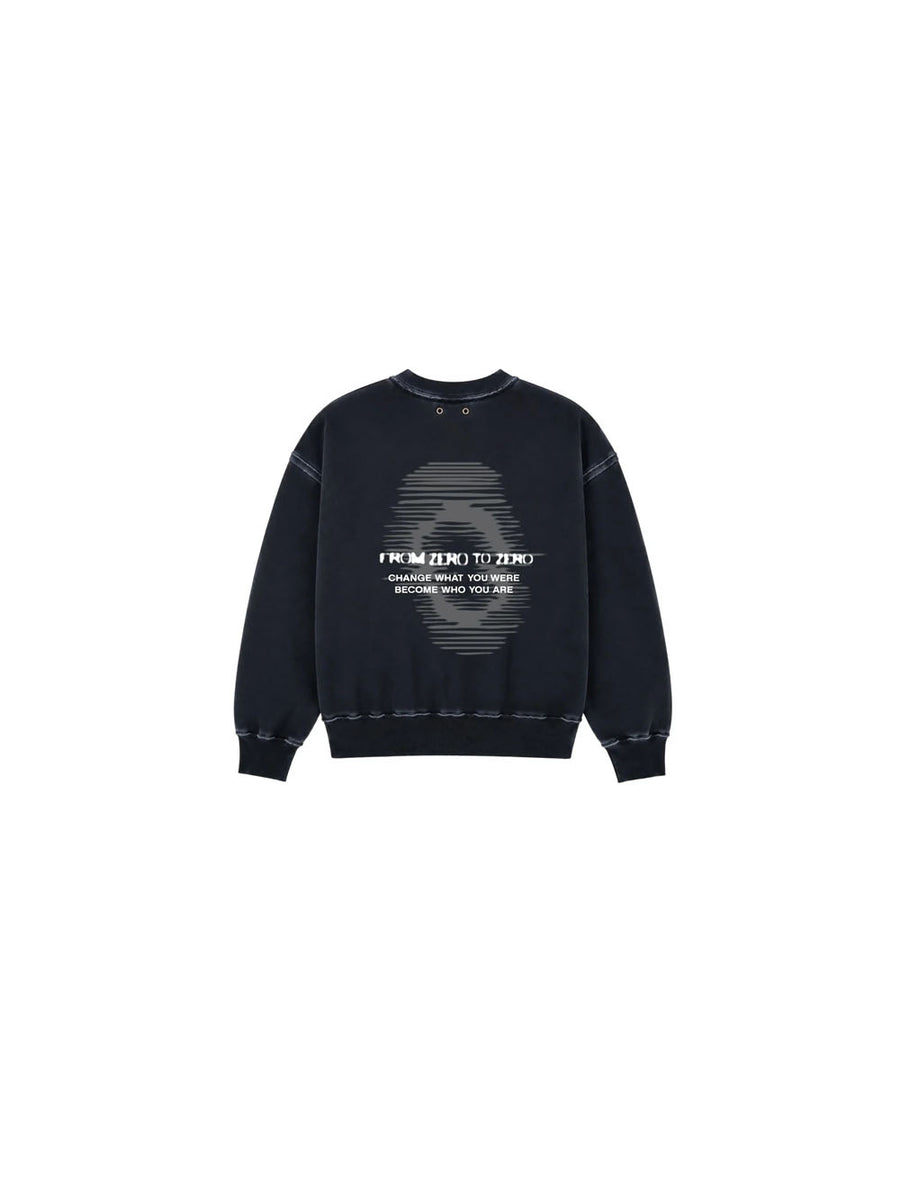 Washed Crewneck - Black