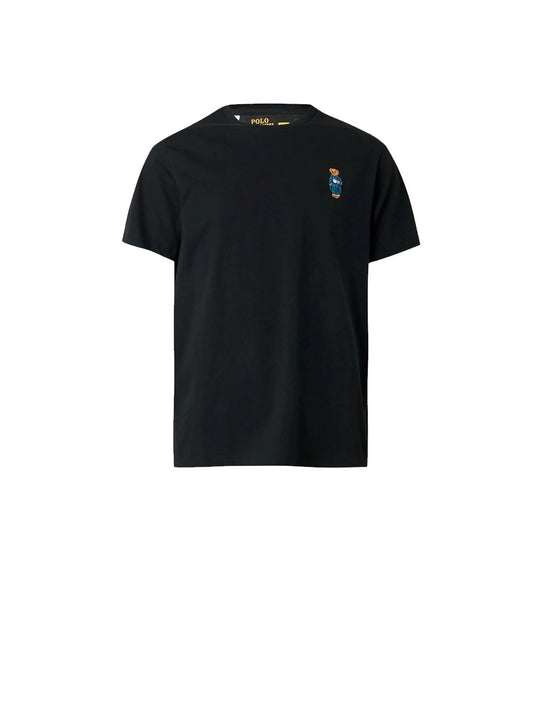 Knit T-shirt Top - Black