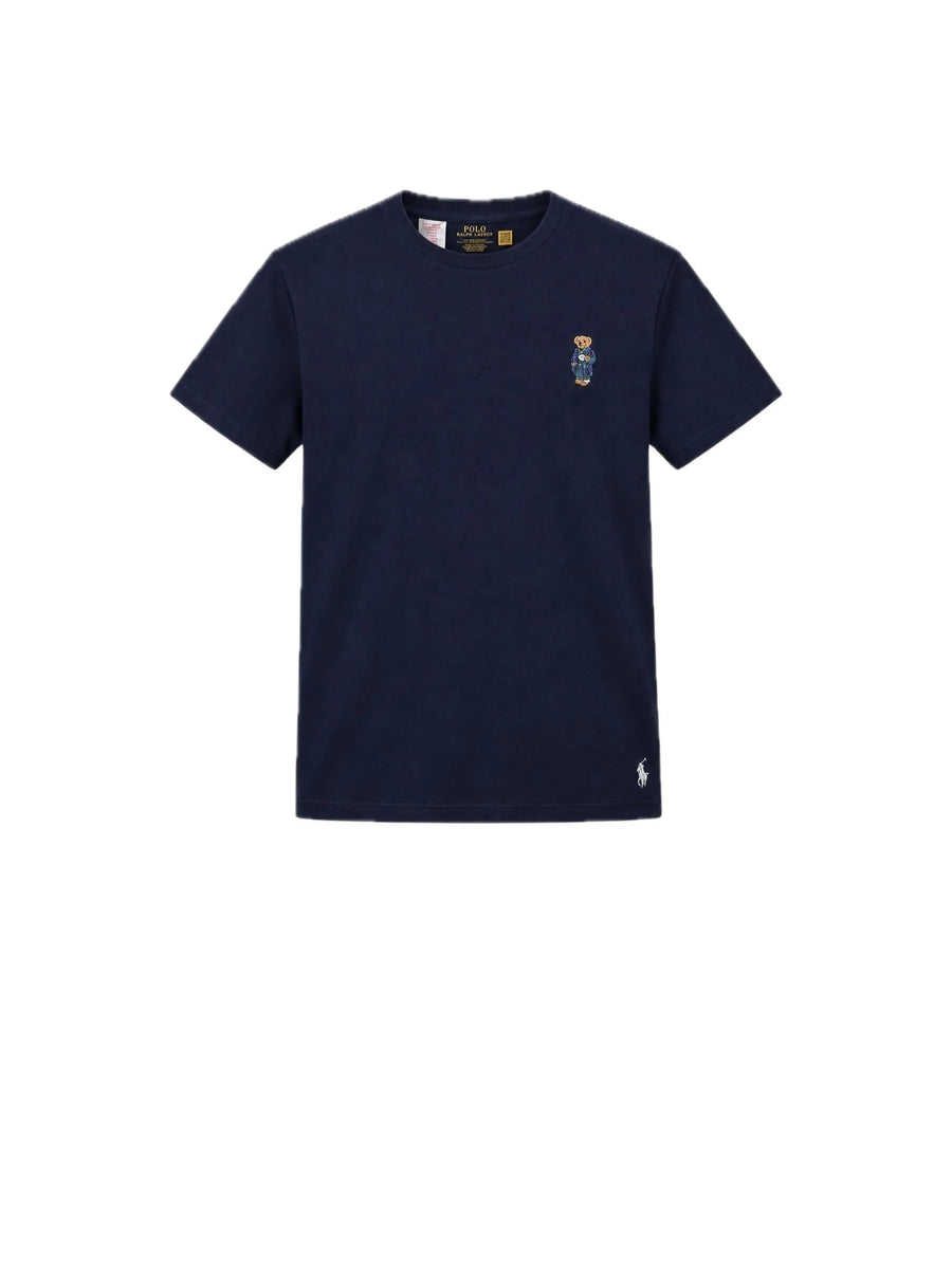 Knit T-shirt Top - Navy