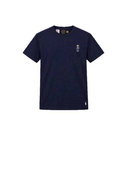 Knit T-shirt Top - Navy