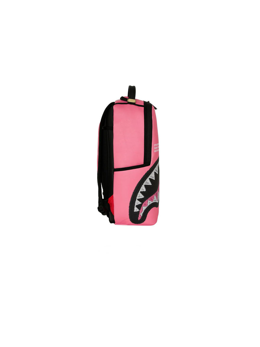 Shark Central Pink Embroidered Shark Backpack — 2