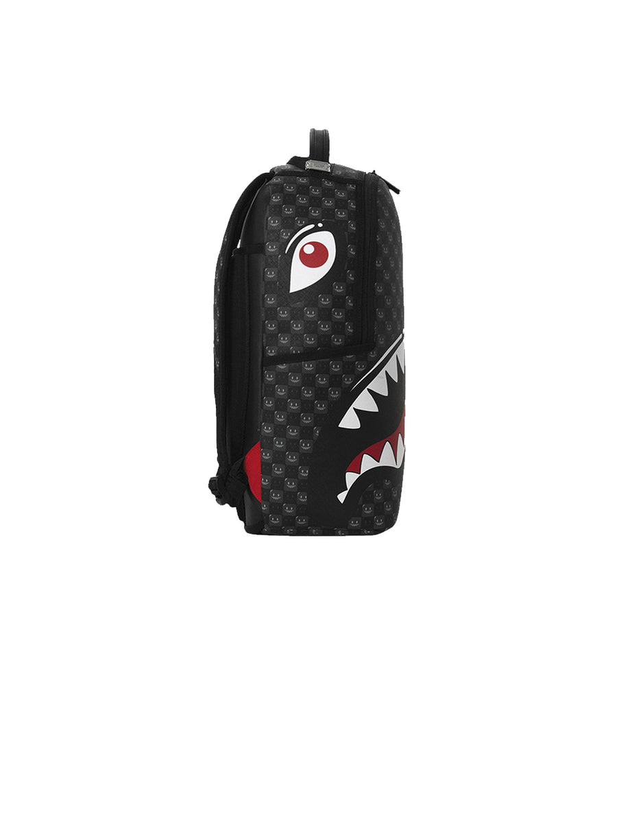 Sharks In Paris Wtf Bubbly Black Check Backpack — 2