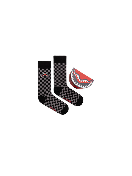 Checkered Socks - Grey