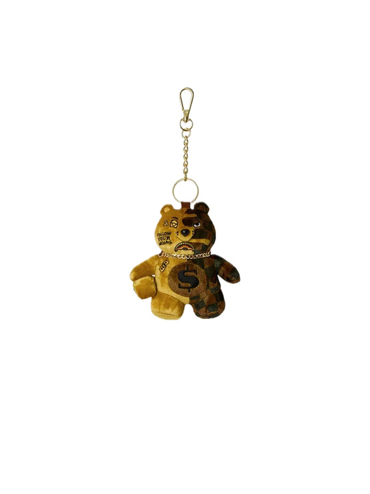Sip Gold Drip Bear Keychain