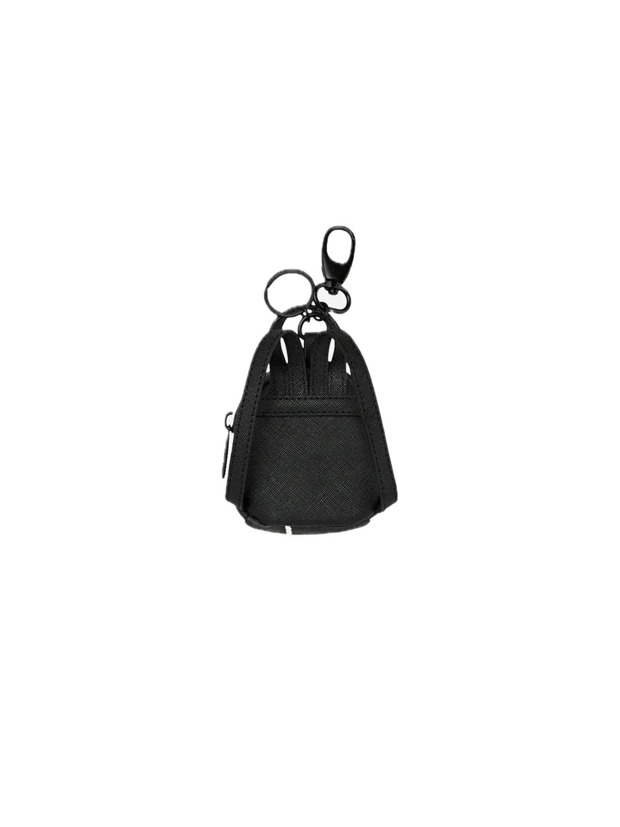 Center Rip Revealing Gray Check Backpack Keychain — 2