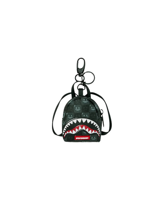 Sharks In Paris Wtf Bubbly Black Check Keychain
