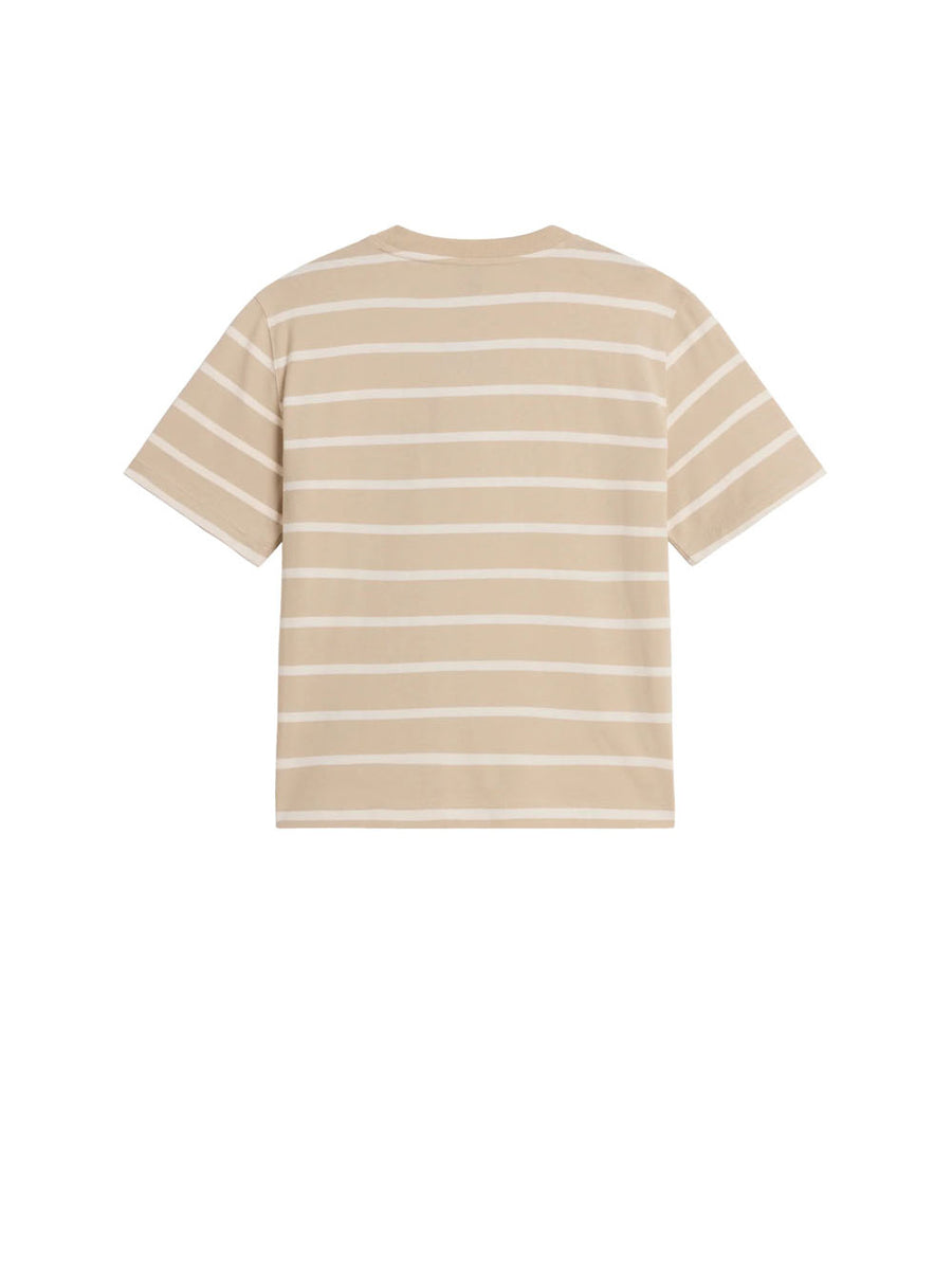 W Vista Stripe Ss Tee - Timeless Taupe — 2