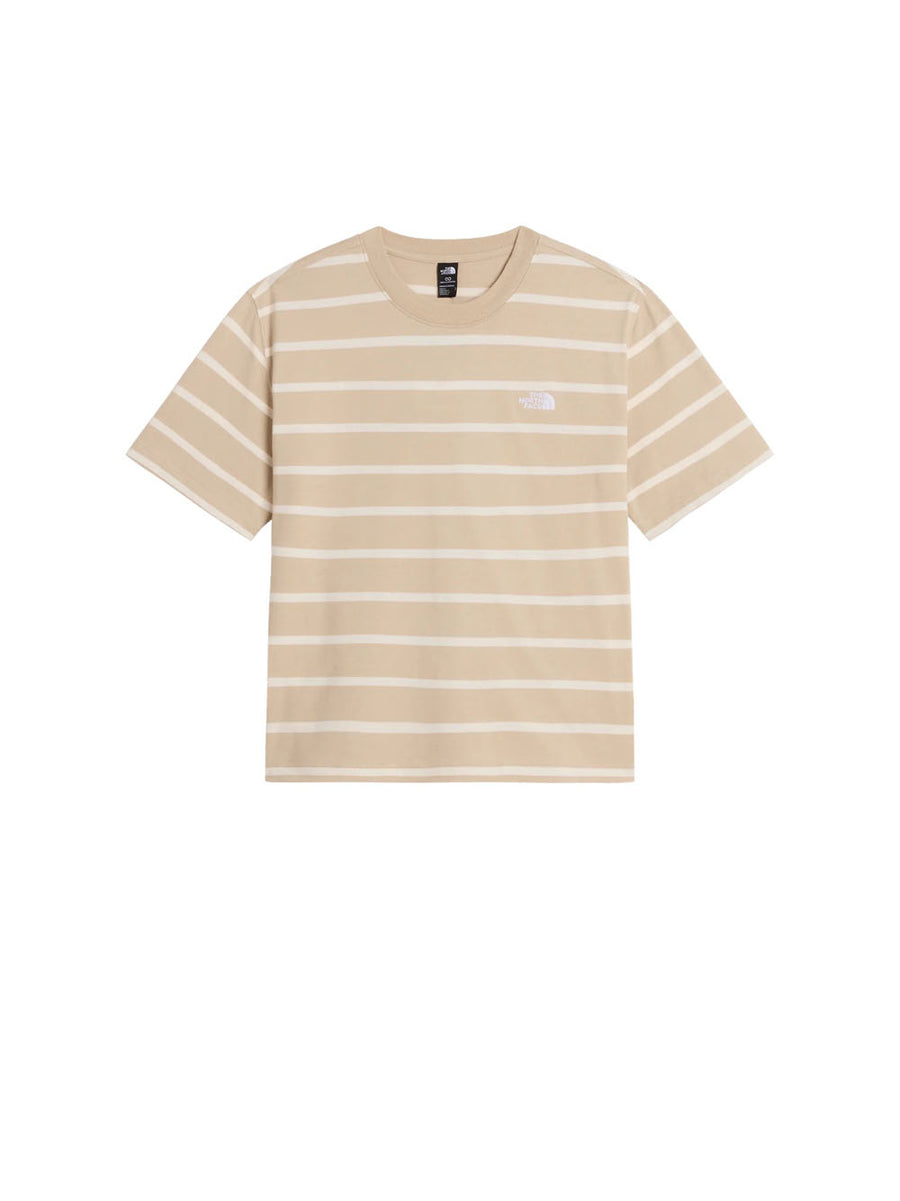 W Vista Stripe Ss Tee - Timeless Taupe