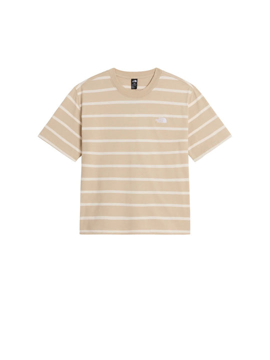 W Vista Stripe Ss Tee - Timeless Taupe