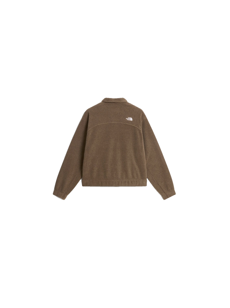 W Fleece Collared Jacket - Garnet Black — 2