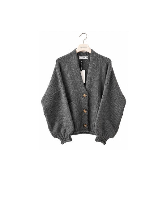 Giacca 3 Bottoni E Tasche - Grigio Scuro