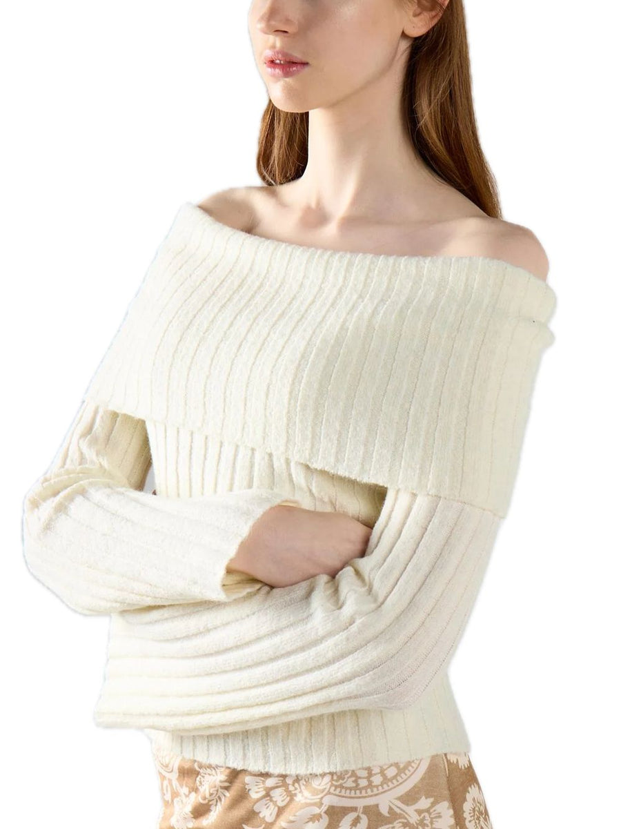 Ladies Jumper - Cream — 2