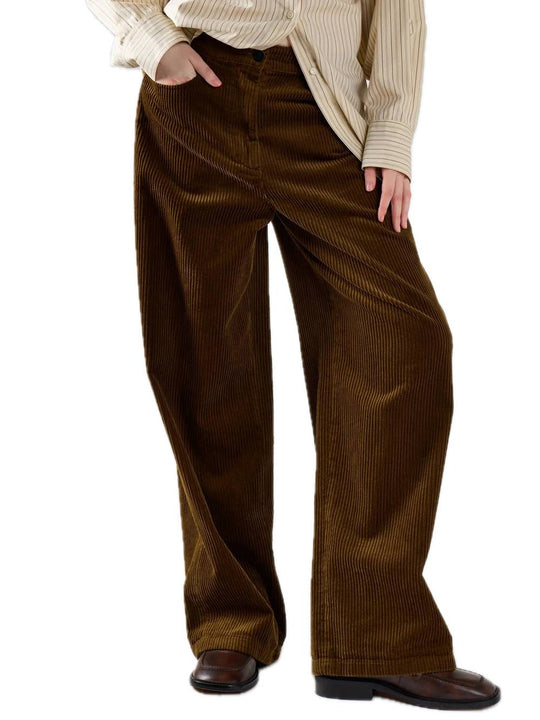 Ladies Trousers - Olive Corduroy