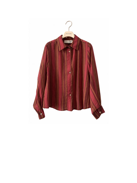 Camicia Colletto Riga 1 - Amarena