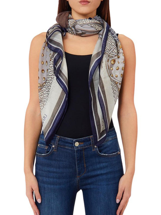 Foulard Riccy 120x120 Logo - Midnight