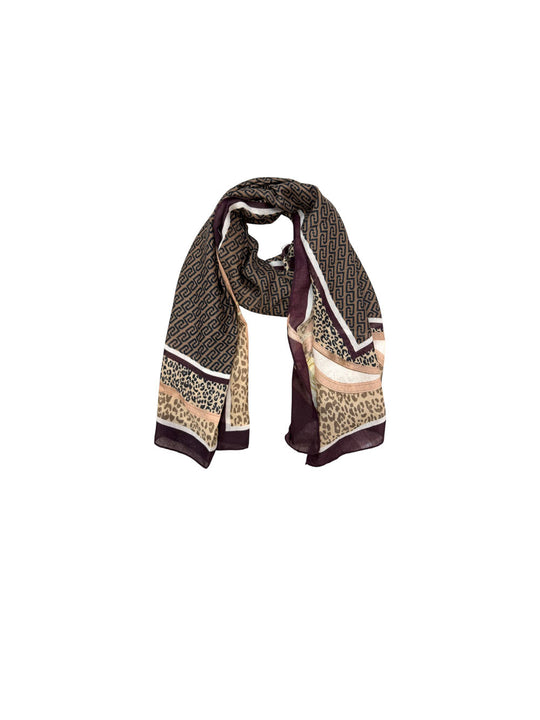 Stola Animalier - Red Aubergine