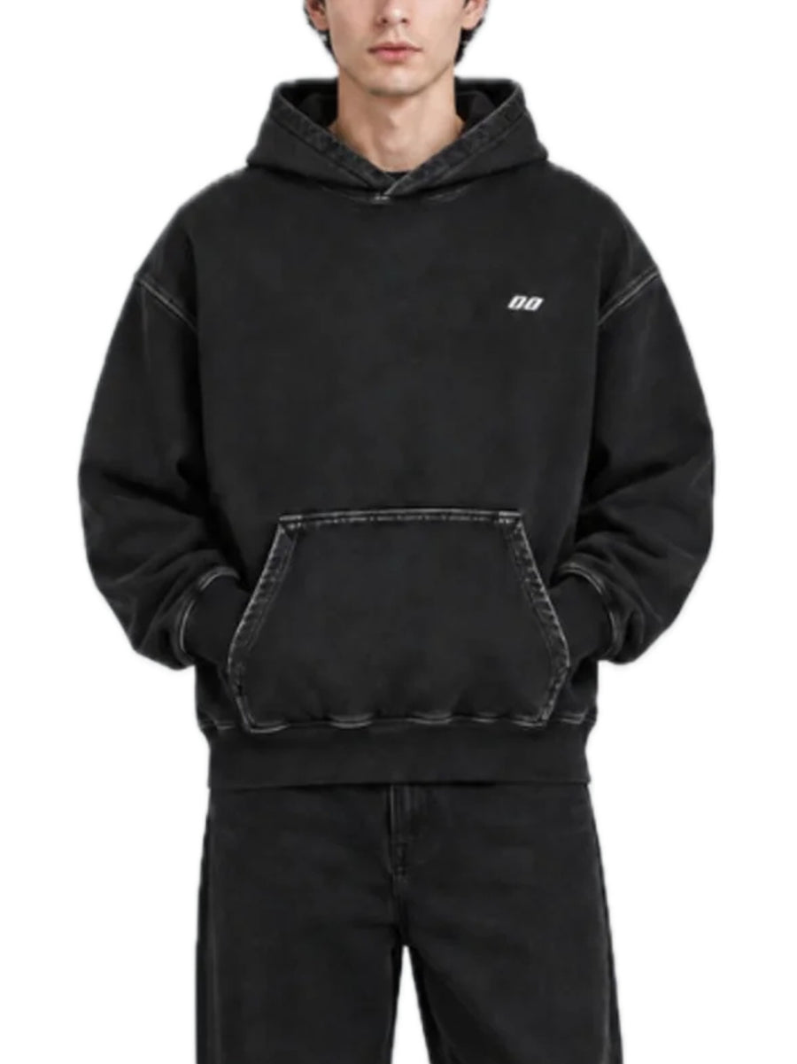 Hoodie Washed - Black — 2