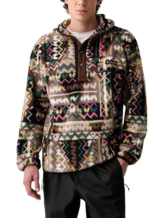 Helvetia II Printed Hoodie - Black Geomix