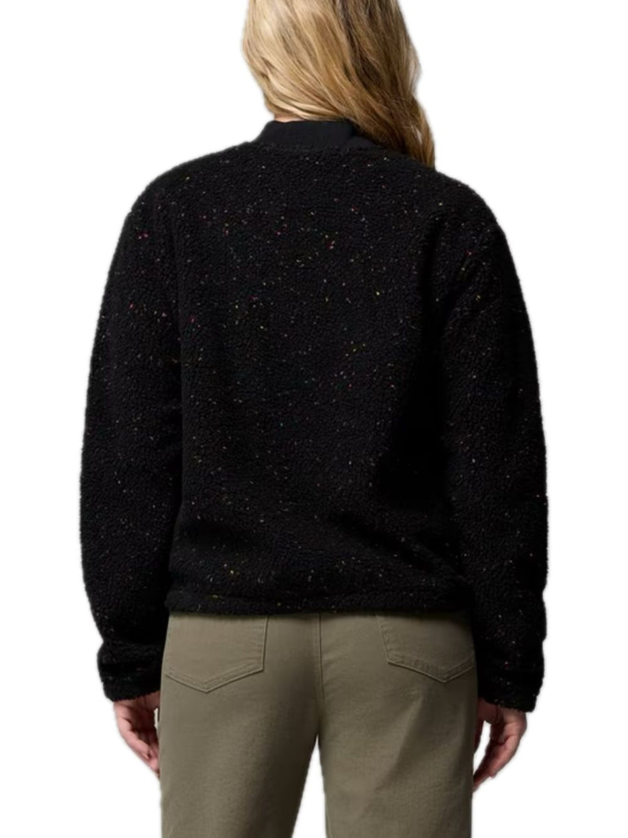Stellar Path Fleece Bomber Full Zip - Black — 2