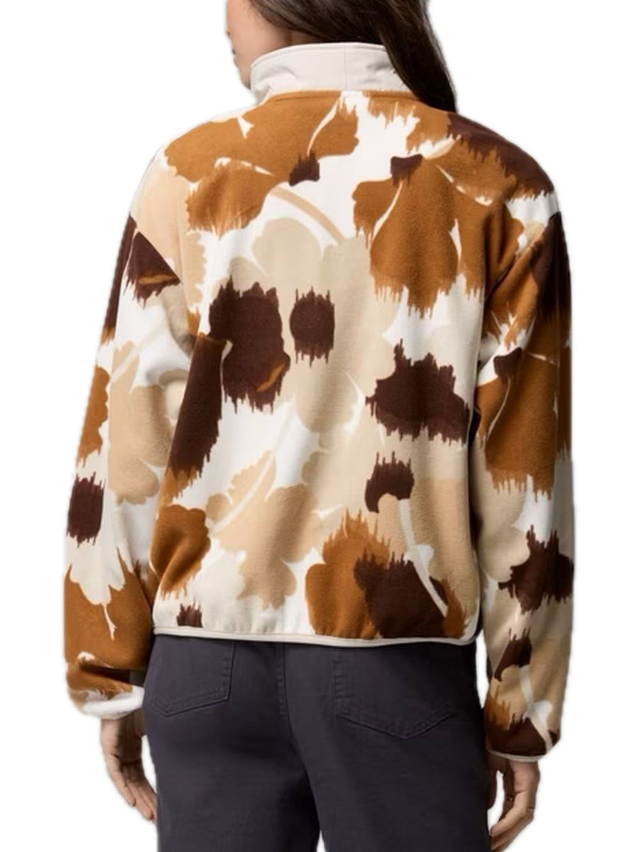 Sequoia Grove II Printed Half Zip - Camel Brown Ikatbloom — 2