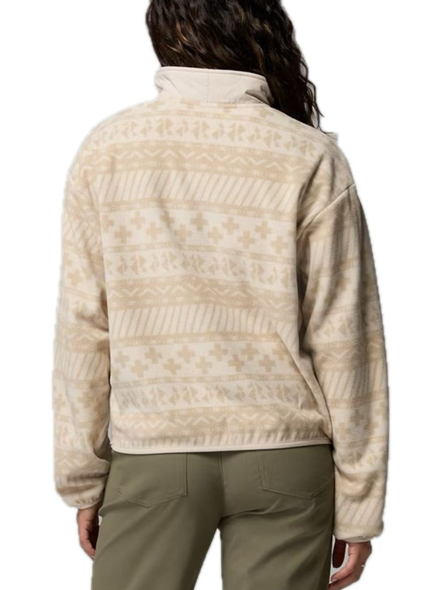 Sequoia Grove II Printed Half Zip - Ancient Fossil Wizard Island Tonal — 2